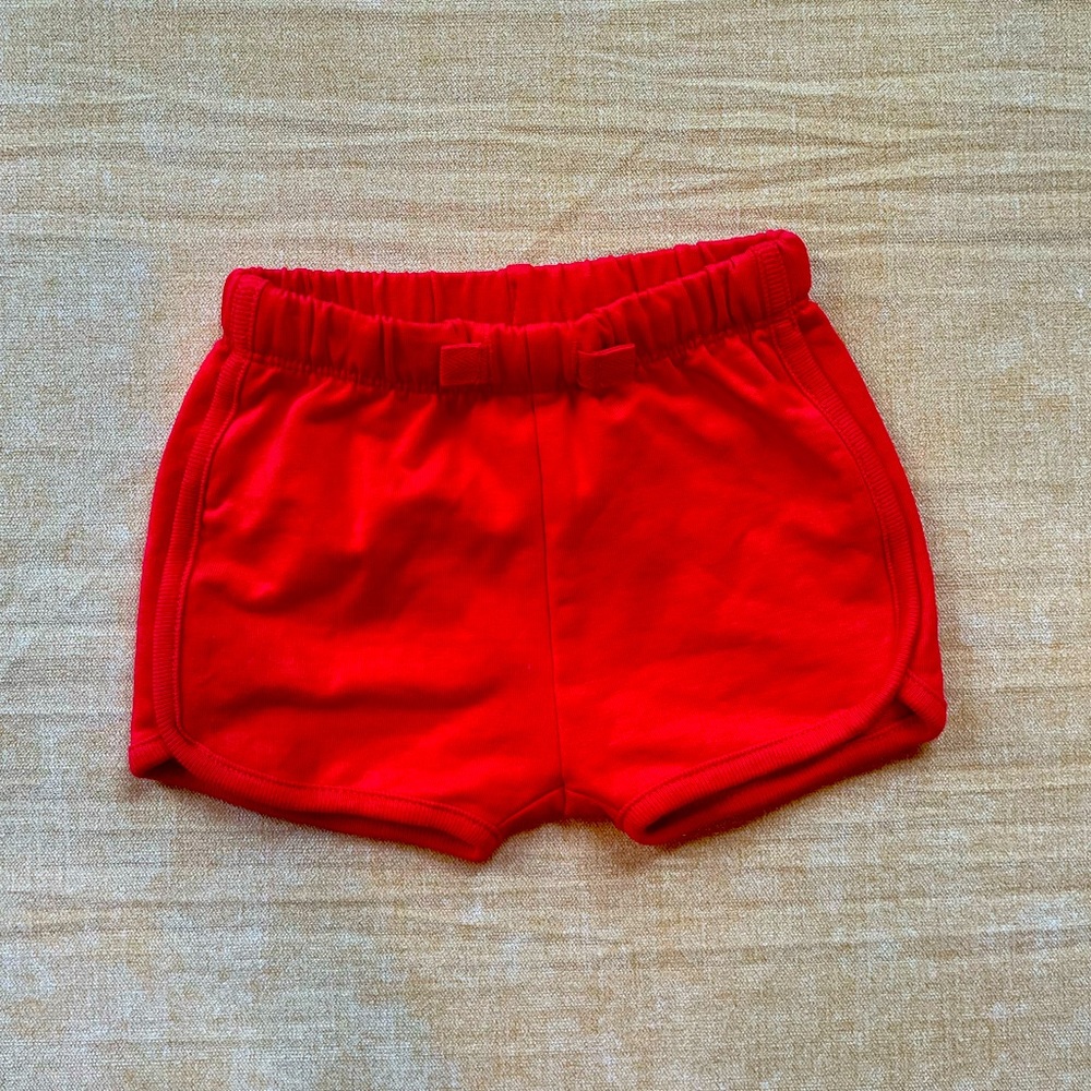Hanna Andersson red baby shorts